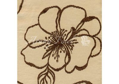 Amethyst virágos jacquard zsenília bútorszövet világos barna sötét barna virággal