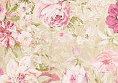 Babarózsaszín rózsás bútorszövet