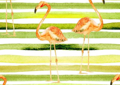 Flamingó mintás, vízálló, kültéri bútorszövet