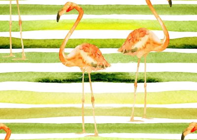 Flamingós kültéri, víz-és UV álló bútorszövet